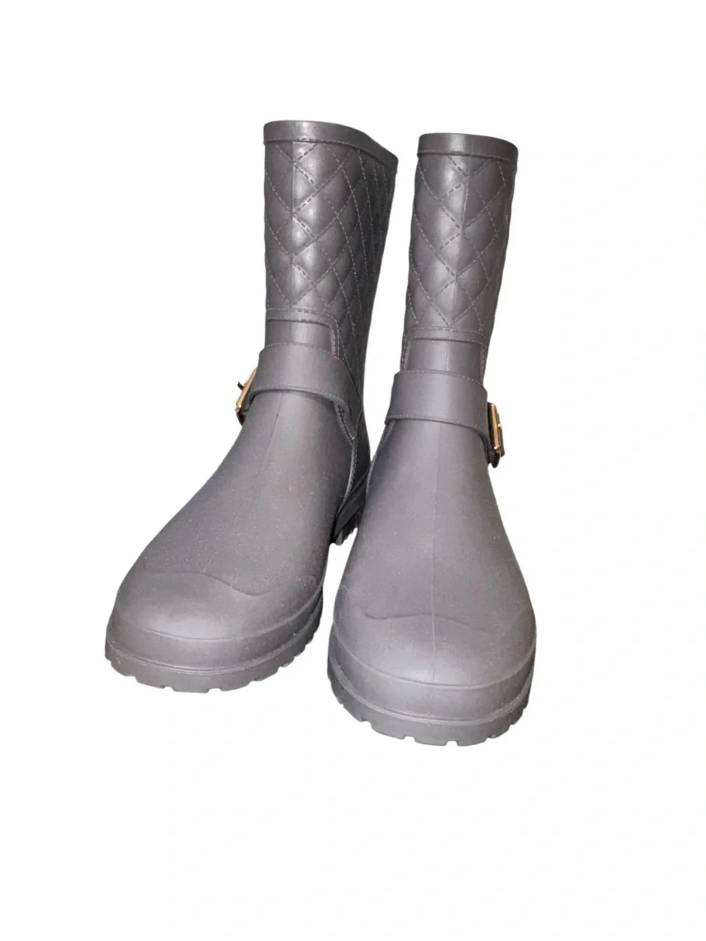 CAPELLI New York gray Quilt Mid-Calf RAIN BOOTS Women’s Wellies shoes size 7